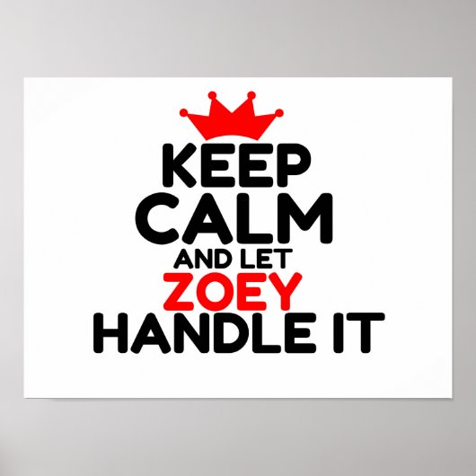ZOEY POSTER (Vorne)