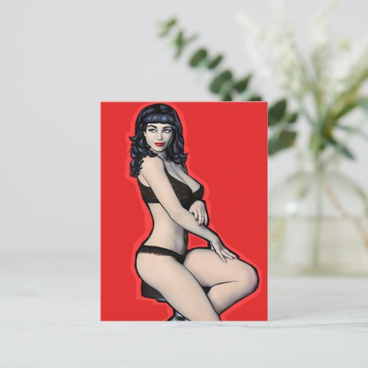 Zoey Postkarte (Stehend Vorderseite)