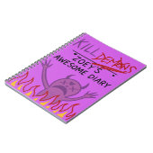 Zoey’s Awesome Diary – Funny Purple Demon Notebook Notizblock (Linke Seite)