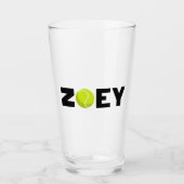 Zoey Tennis Glas (Vorderseite)