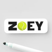 Zoey Tennis Namensschild (Beispiel)