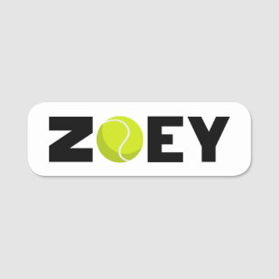 Zoey Tennis Namensschild