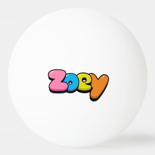 Zoey Tischtennisball (Vorderseite)