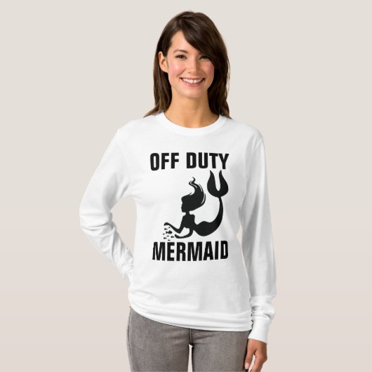 ZÖGERLICHE MERMAID Funny Ladys T - Shirt (Vorne ganz)