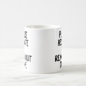 "Zögern Sie bitte.." Funny Passive aggressiv Kaffeetasse (Mittel)
