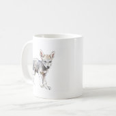 Zögernarabischer Wolf-Welpe 2009 Kaffeetasse (Vorderseite Links)