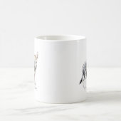 Zögernarabischer Wolf-Welpe 2009 Kaffeetasse (Mittel)