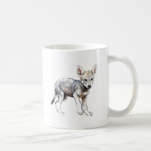Zögernarabischer Wolf-Welpe 2009 Kaffeetasse