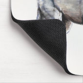 Zögernarabischer Wolf-Welpe 2009 Mousepad (Ecke)