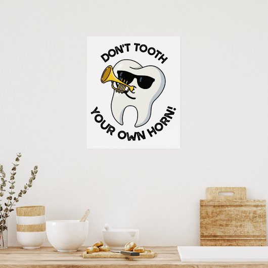 Zögert eure eigenen Horn-Funny-Zahnstocher nicht a Poster (Küche)