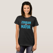 Zohran for Mayor Bold Blue Red Political T-Shirt (Vorne ganz)