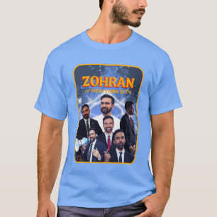 Zohran für New York City 1980er Bootlegee lustiges T-Shirt