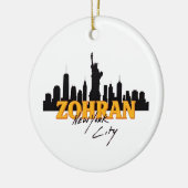 Zohran Mamdani for Mayor NYC Democratic Keramik Ornament (Links)