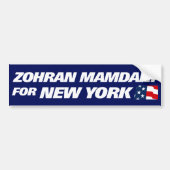 Zohran Mamdani for NYC 2025 Autoaufkleber (Vorne)