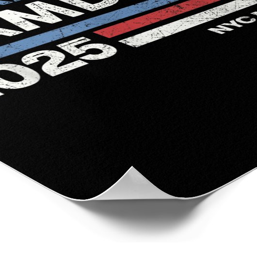 Zohran Mamdani Nyc Mayor New York City Election Us Poster (Ecke)