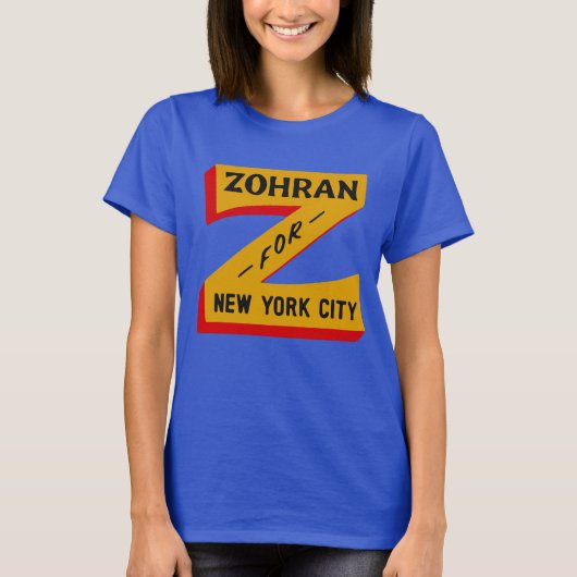 Zohran Mamdani NYC Mayor Shirt,2025 Campaign Tee (Vorderseite)