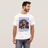 Zohran Mamdani NYC State Retro Style T-Shirt (Vorne ganz)