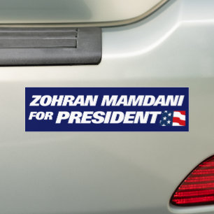 Zohran Mamdani Präsident 2028 Autoaufkleber