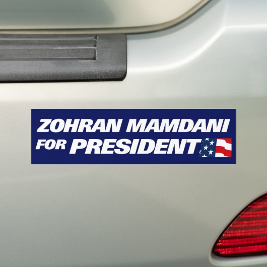 Zohran Mamdani Präsident 2028 Autoaufkleber (Auf Auto)