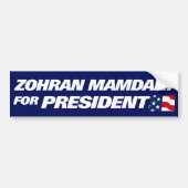 Zohran Mamdani Präsident 2028 Autoaufkleber (Vorne)