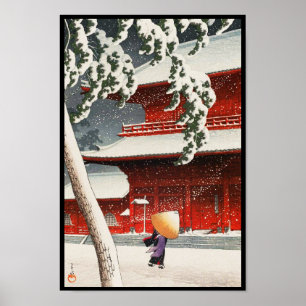 Zôjô-ji Tempel in Shiba zwanzig Ansichten von Poster