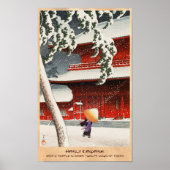 Zôjô-ji Tempel in Shiba Zwanzig Ausblicke auf Toki Poster (Vorne)