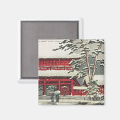 Zojoji Temple Hasui Kawase shin hängende Landschaf Magnet (Vorderseite/Rückseite)