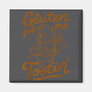 Zöliakie Gluten Bär Lustig Gluten Hat Mich Auch Magnet
