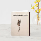 Zöliakie Karte (Gelbe Blume)