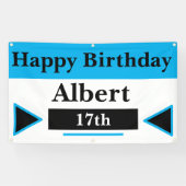 Zoll 17 Geburtstag Banner (Horizontal)
