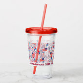 Zoll 4. Juli Acryltrinkbecher (Rückseite)