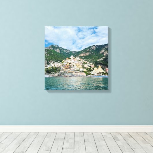 Zoll Amalfi Küste Positano Italien Leinwanddruck (Insitu (Holzboden))