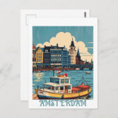 Zoll Amsterdam Niederlande Postkarte (Vorne/Hinten)