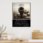 Zoll: Eisen und Staub Poster (Küche)