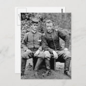 Zoll & Gefangener, 1862 Postkarte (Vorne/Hinten)