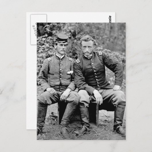 Zoll & Gefangener, 1862 Postkarte (Vorne/Hinten)