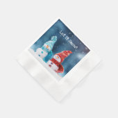 Zoll Herr & Mrs. Snowman Paper Napkins Serviette (Ecke)