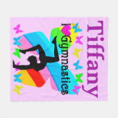 ZOLL I LIEBE GYMNASTICS PERSONALISIERT BLANKET FLEECEDECKE (Vorderseite (Horizontal))
