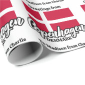 Zoll-Kopenhagen Dänemark Geschenkpapier (Rolleneckpunkt)