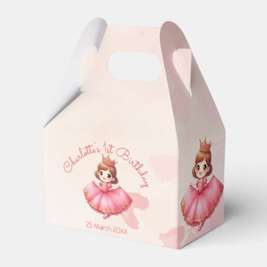 Zoll rosa Prinzessin Geschenkschachtel (Vorderseite)