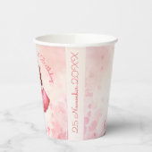 Zoll rosa Prinzessin Pappbecher (Links)