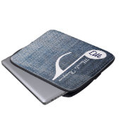 Zollabfertigung von Jeans Laptopschutzhülle (Vorne Knopf)