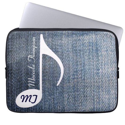 Zollabfertigung von Jeans Laptopschutzhülle (Vorderseite)
