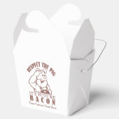 Zollabfertigungsschachteln "PIG TO BACON" Geschenkschachtel (Geöffnet)