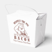 Zollabfertigungsschachteln "PIG TO BACON" Geschenkschachtel (Rückseite)