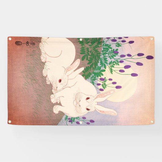 ZOLLABLEJAPANISCHE DRUCKRABBIT UND MONDBanner Banner (Horizontal)