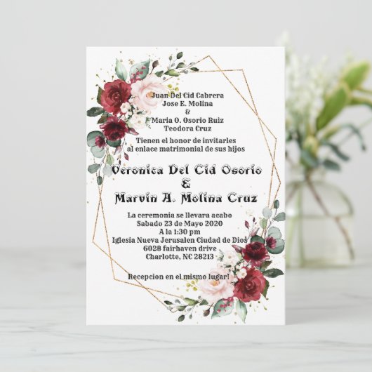 Zollanforderung Einladung (Stehend Vorderseite)