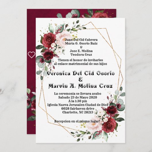 Zollanforderung Einladung (Vorne/Hinten)