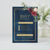 Zollanforderung RSVP Karte (Stehend Vorderseite)