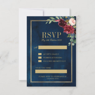 Zollanforderung RSVP Karte
